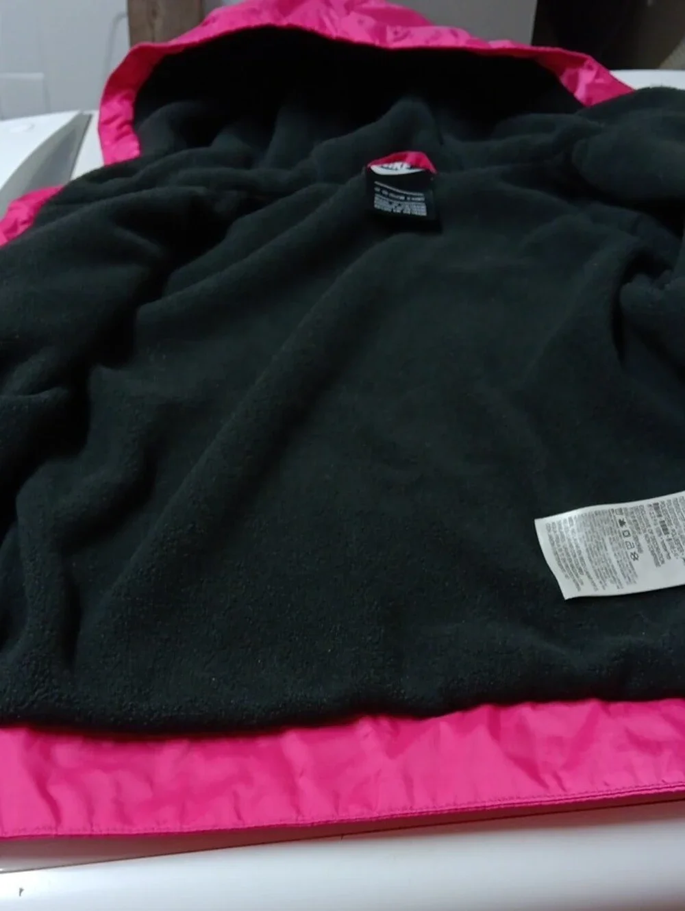 Nike Girls' Bright Pink Hooded Coat